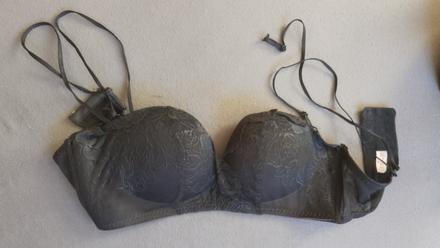 Čierna podprsenka push-up, 85b