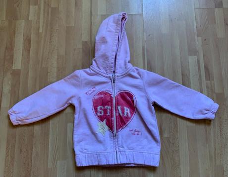 Zara ružová dievčenská mikina s kapucňou, zara,92