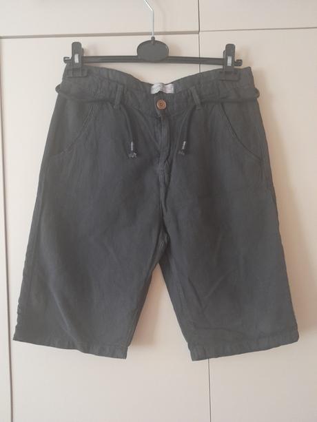 Nenosené ľanové šortky, zara,164