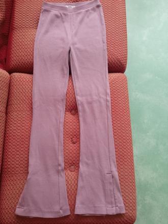 Vrúbkované rozšírené legíny tepláky, reserved,158