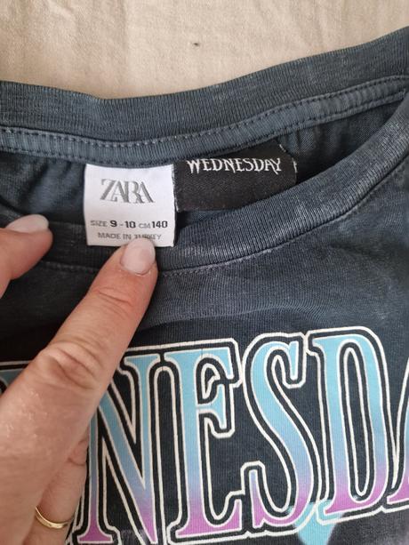 Wednesday tričko, zara,140