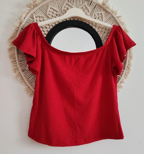 Rebrovaný top mango, mango,s