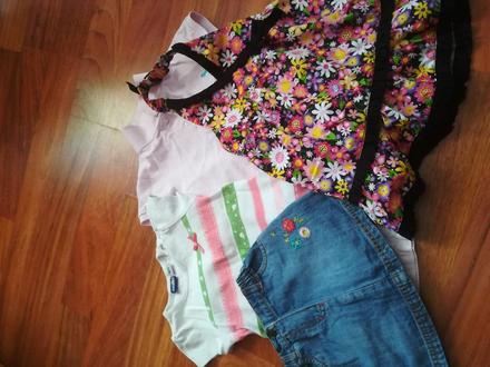 Letný balík vecí dievčatko veľ. 86 / 5 ks, 86–98