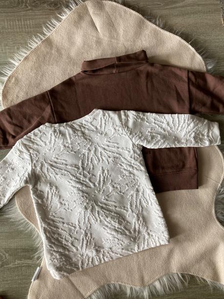 Mikinky hnedá a krémová 98, zara,98