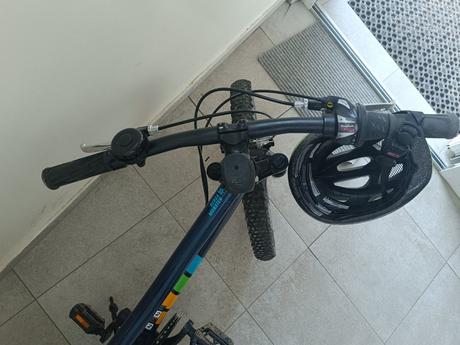 Detský horský bicykel bergamont 20" modrý + prilba, 20