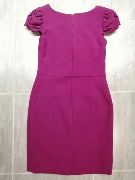 Bordové kvalitné šaty m&s,vm, marks & spencer,m