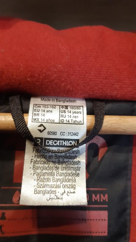 Lyziarska bunda, decathlon,164