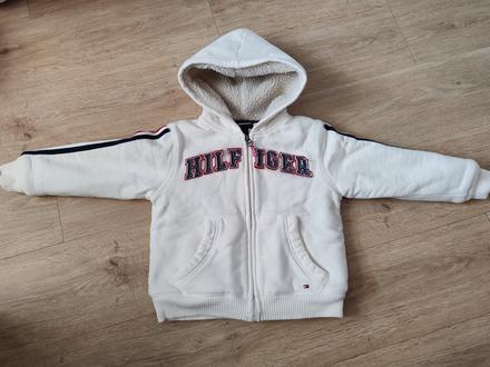 Tommy hilfiger zateplená mikinová bunda, tommy hilfiger,104