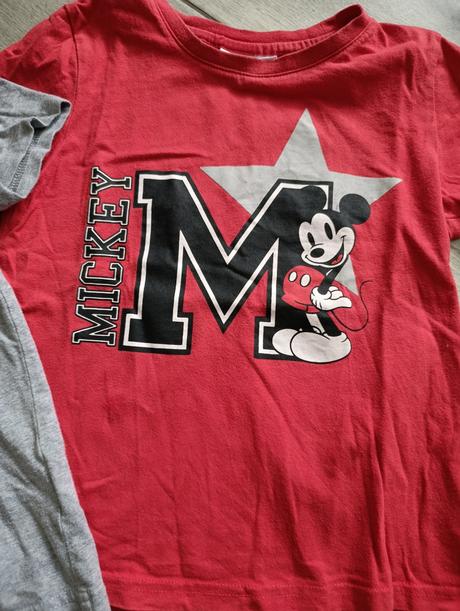 2x tričká mickey mouse+ kratasky 122/128, 122
