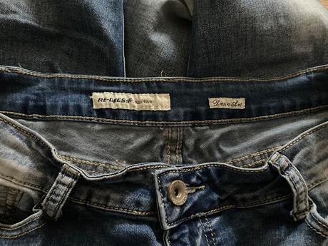 Roztrhané rifle, denim,30