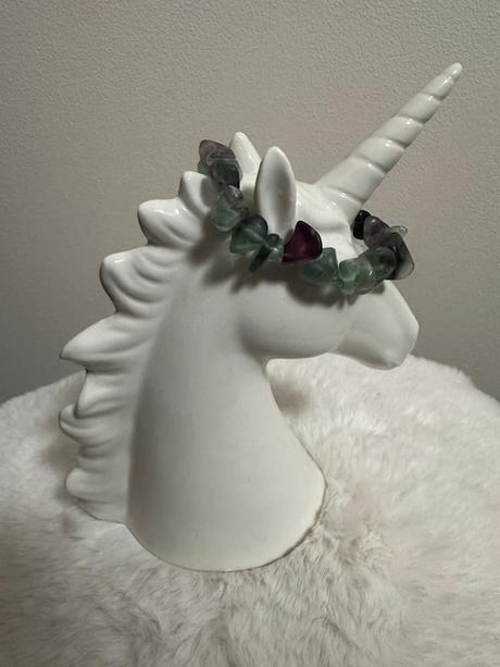 Ručne vyrábaný náramok fluorit so zámerom pre vás, 