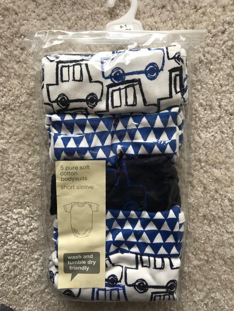 5pack body s krátkym rukávom veľ. 0-1 mes., next,56