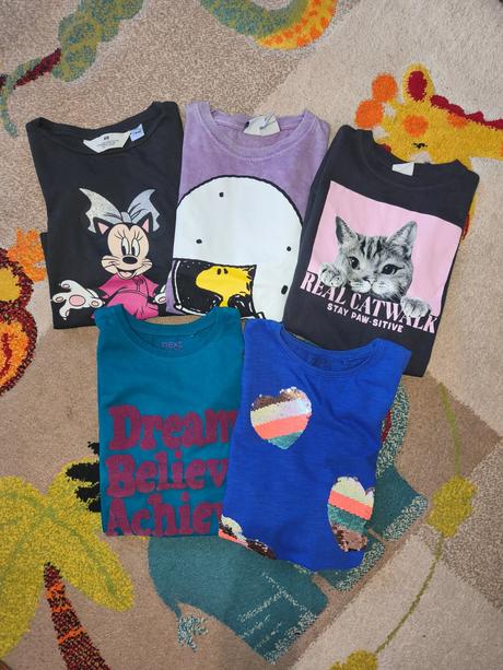 5x tričko pre dievčatko, next,122