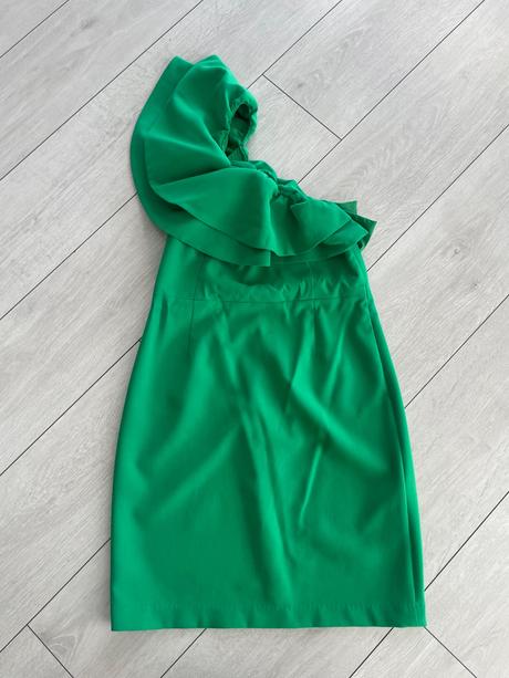 Zelene šaty s volánom, reserved,40