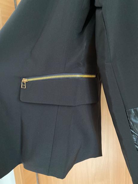 Čierne sako bez zapínania, xl