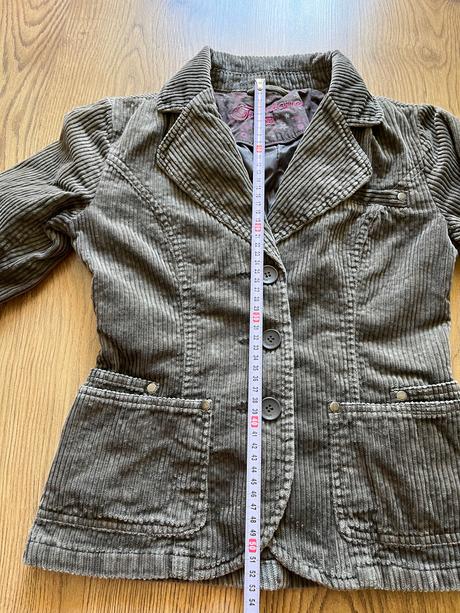 Menčestrový kabátik / hrubšie sako veľ. xs/34, fishbone,xs