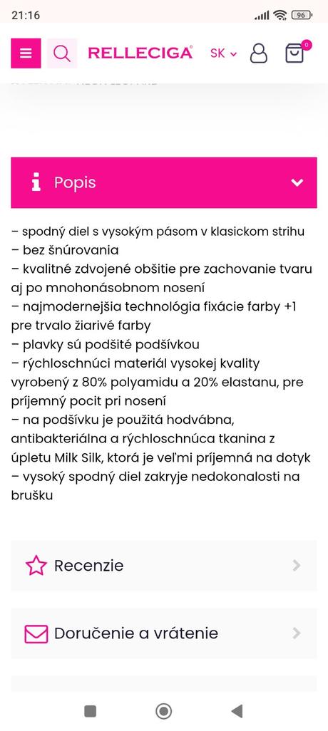 Nádherné plavky releciga, relleciga,l