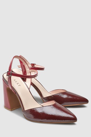 Bordové lakované lodičky, next,41