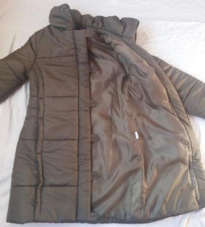 Olivovozelena predlzena vetrovka 40/42, 40