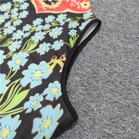 Flower body - top bez rukavov vel. m a l, l / m