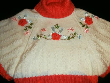 Rolákové pončo 92/98, 92