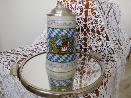 Korbel bayern s cínovým víkom, top top stav,, 