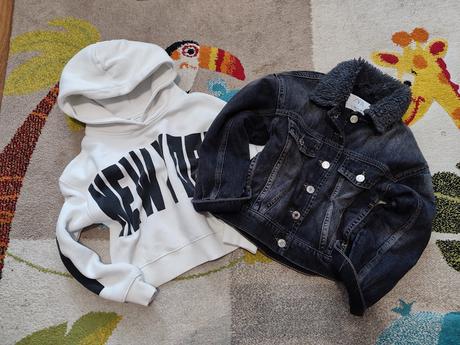 Riflová bunda pre dievčatko, zara,128