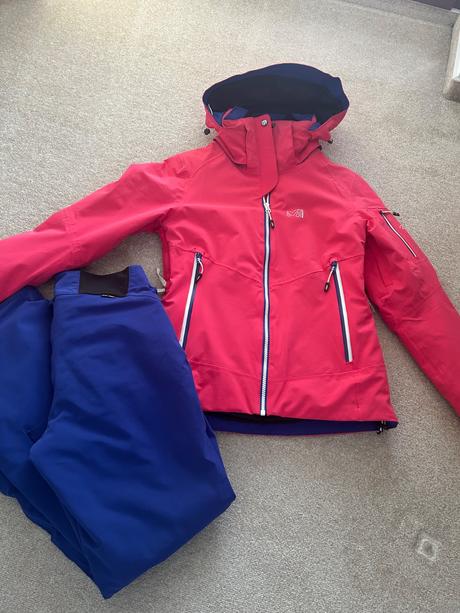 Lyžiarska bunda, oteplováky millet veľ.xs, xs