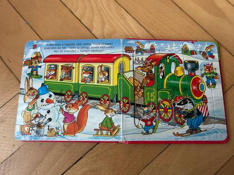Vláčik a zvieratká v lese - s puzzlami,