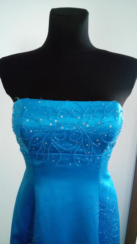 Spoločenské šaty - tyrkysové, 36