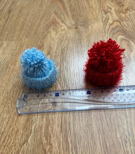 Mini čiapočky, vianočná výzdoba,