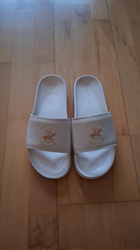 Biele/kremove slapky polo club, marc o´polo,40