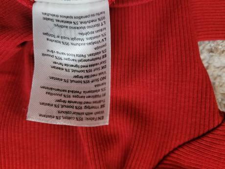 Tricka s dlhým rukávom lindex cervene, lindex,128