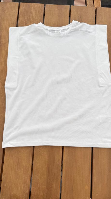 Hladké biele tričko zara, zara,152