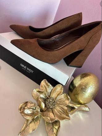 Hnedé lodičky zn.nine west, nine west,40