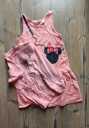 Šaty h&m +tričko lindex, 104–116