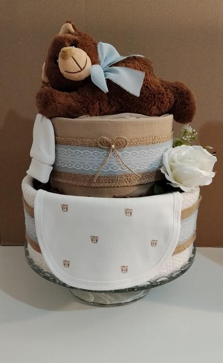 Plienková torta mackovo objatie - pre chlapčeka,