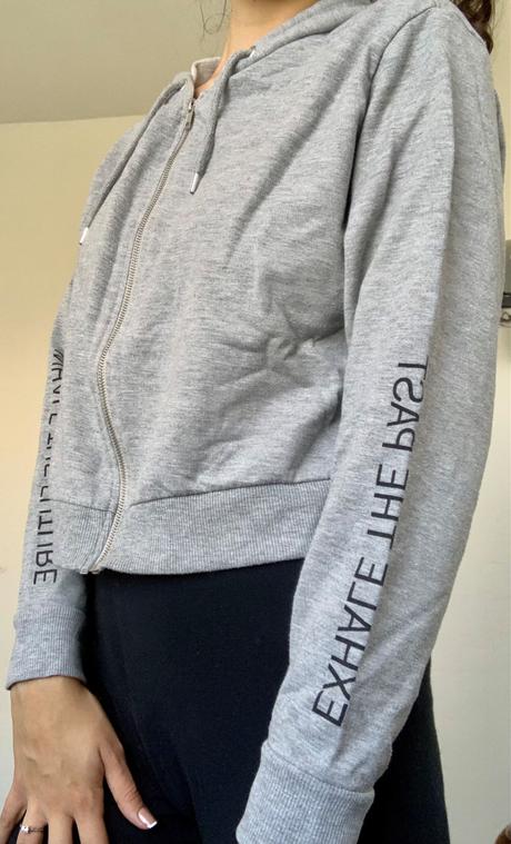 Krátka mikina, h&m,l