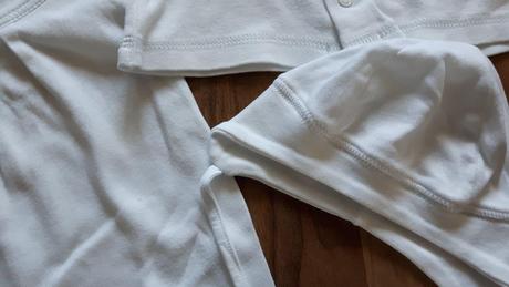 Bavlneny biely kompletik, richelieu,62