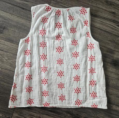Letný biely top bez rukávov 42, f&f,42