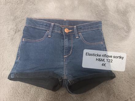 Elasticke riflovevsortky, h&m, 122, h&m,122