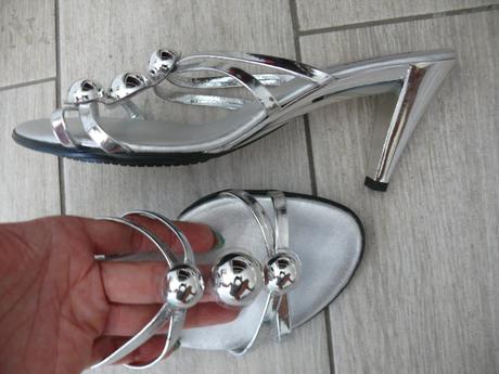 Vsuvky,šľapky na vysokom podpätku, 37