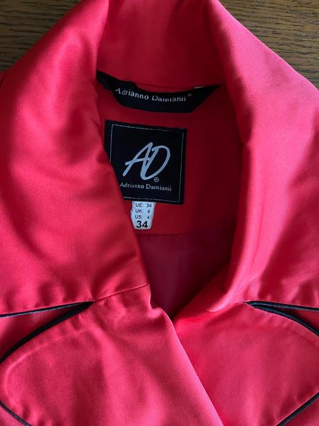 Elegantný kabátik/trenčkot adrianno damiani, 34