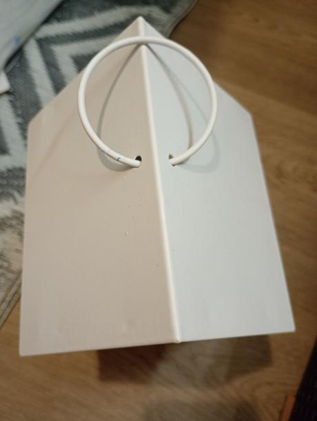Väčší otvárací kovový lampáš domček, 