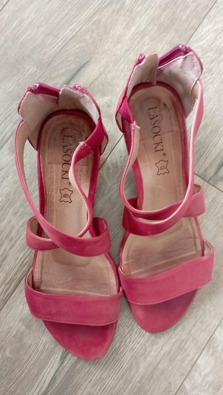 Kožené sandálky, lasocki,37