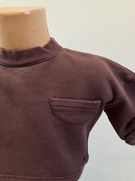 Dievčenská crop top mikina, 116