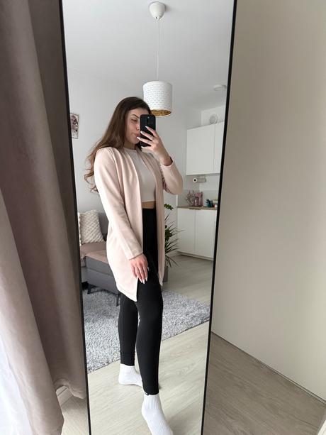 Bledoružový kardigán, s