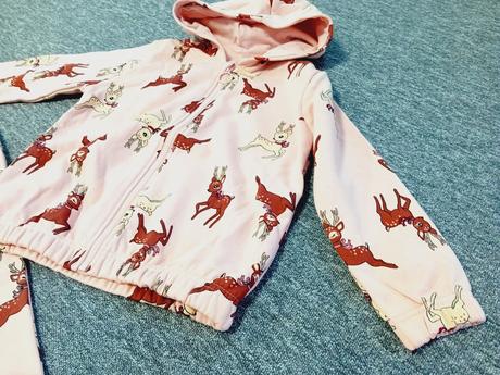 Srnčeková súprava - nohavice a mikina, h&m,110