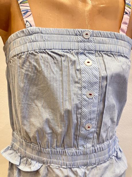 Dievčenský pásikavý letný overal overkids (5r.), 110