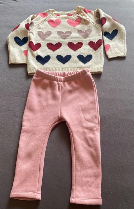 Teplý svetrík a teplé legíny, s.oliver,80